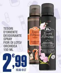 Splendidi e Splendenti Tesori d'oriente deodorante spray fior di loto/ orchidea offerta