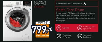 Unieuro L7fbg863 lavatrice caricamento frontale 8 kg 1600 giri/min a bianco offerta