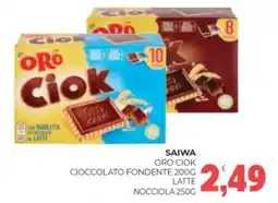 Eté Saiwa oro ciok cioccolato fondente latte nocciola offerta