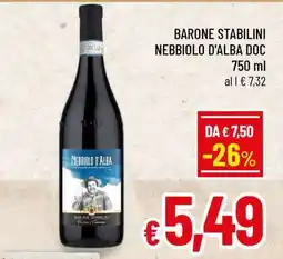 Famila BARONE STABILINI NEBBIOLO D'ALBA DOC offerta