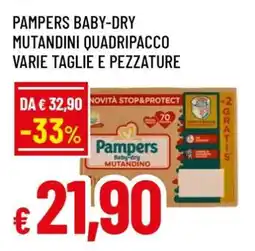 Famila Pampers Baby-Dry Mutandini Quadripacco offerta