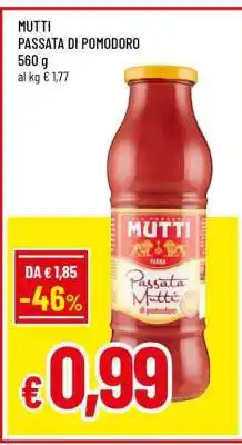 Famila MUTTI passata di pomodoro offerta
