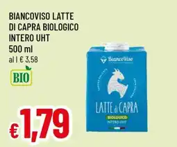 Famila BIANCOVISO LATTE DI CAPRA BIOLOGICO INTERO UHT offerta