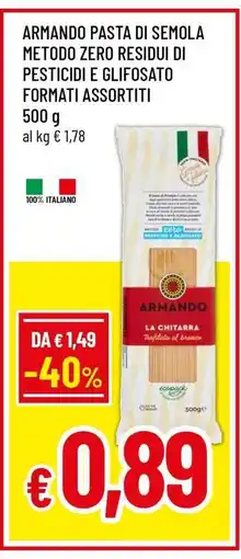 Famila ARMANDO PASTA DI SEMOLA offerta