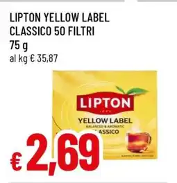Famila LIPTON YELLOW LABEL CLASSICO 50 FILTRI offerta