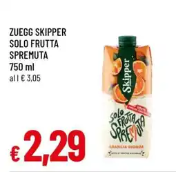 Famila Zuegg Skipper Solo Frutta Spremuta offerta