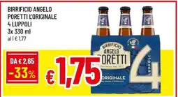 Famila BIRRIFICIO ANGELO PORETTI L'ORIGINALE 4 LUPPOLI offerta