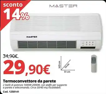 Brico Io Termoconvettore da parete offerta
