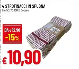 Famila 4 Strofinacci in Spugna offerta