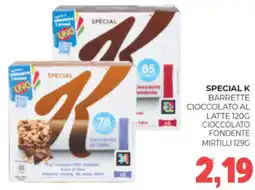 Eté Special k barrette cioccolato al latte 120g cioccolato fondente mirtilli offerta