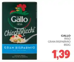 Eté Gallo riso gran risparmio offerta