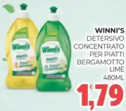 Eté Winni's detersivo concentrato per piatti bergamotto lime offerta