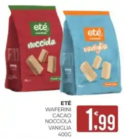 Eté Eté waferini cacao nocciola vaniglia offerta