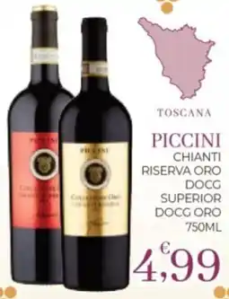 Eté Piccini chianti riserva oro docg superior docg oro offerta
