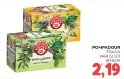 Eté Pompadour tisana 18 filtri offerta