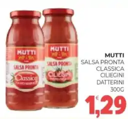 Eté Mutti salsa pronta classica ciliegini datterini offerta