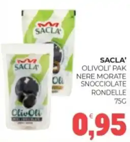 Eté Sacla' olivoli' pak nere morate snocciolate rondelle offerta