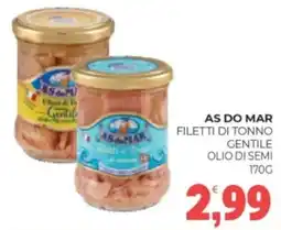 Eté As do mar filetti di tonno gentile olio di semi offerta