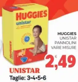 Eté Huggies unistar pannolini offerta