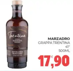 Eté Marzadro grappa trentina 41° offerta