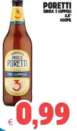 Eté Poretti birra 3 luppoli 4,8° offerta