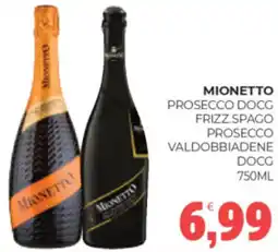Eté Mionetto prosecco docg frizz.spago prosecco valdobbiadene docg offerta