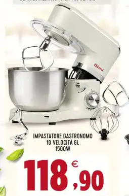 Interspar Girmi Impastatore gastronomo 10 velocità 1500W offerta