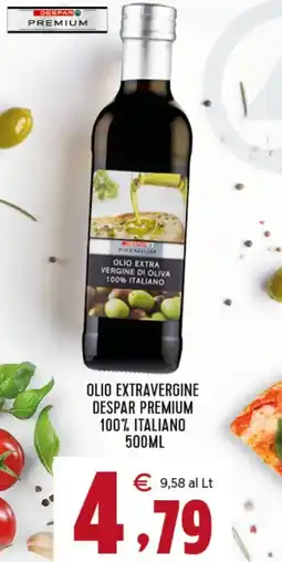 Interspar Olio extravergine despar premium 100% italiano offerta