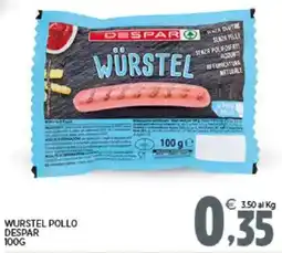 Interspar Wurstel pollo DESPAR offerta
