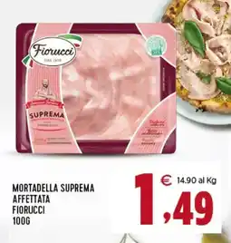 Interspar Mortadella suprema affettata FIORUCCI offerta