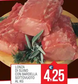 Caramico Lonza di suino con bardella sottovuoto offerta