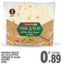 Interspar Piadina fresca all'olio extra vergine di oliva DESPAR offerta
