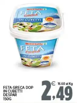 Interspar Feta greca dop in cubetti DESPAR offerta