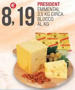 Caramico President emmental offerta
