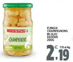 Interspar Funghi champignons in olio DESPAR offerta