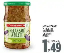 Interspar Melanzane a filetti sottolio DESPAR offerta