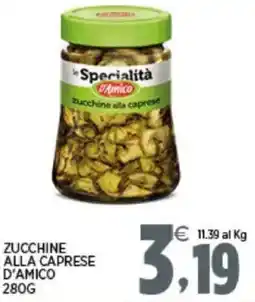 Interspar Zucchine alla caprese D'AMICO offerta