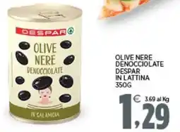 Interspar Olive nere denocciolate despar in lattina offerta
