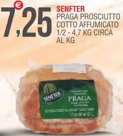 Caramico Senfter praga prosciutto cotto affumicato 1/2 offerta