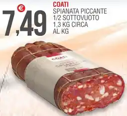 Caramico Coati spianata piccante 1/2 sottovuoto offerta