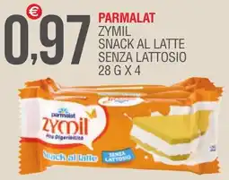 Caramico Parmalat zymil snack al latte senza lattosio offerta