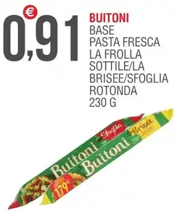 Caramico Buitoni base pasta fresca la frolla sottile/la brisee/sfoglia rotonda offerta