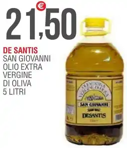 Caramico De santis san giovanni olio extra vergine di oliva offerta