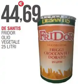Caramico De santis fridor olio vegetale offerta