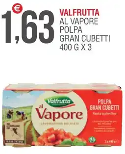 Caramico Valfrutta al vapore polpa gran cubetti offerta