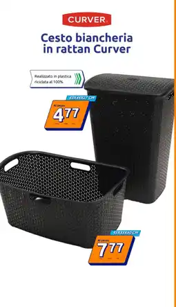 Action Cesto biancheria in rattan Curver offerta