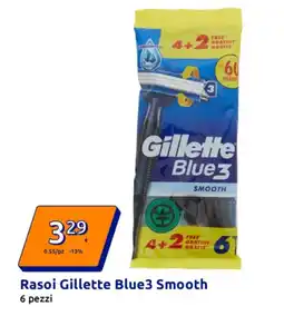 Action Rasoi Gillette Blue3 Smooth offerta