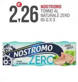 Caramico Nostromo tonno al naturale zero offerta