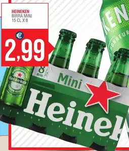 Caramico Heineken birra mini offerta
