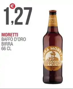 Caramico Moretti baffo d'oro birra offerta